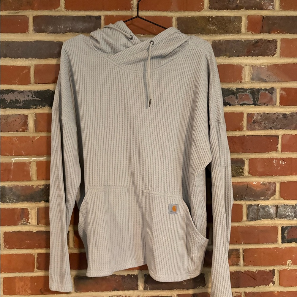 Carhartt Light Gray Hooded Women’s Sweater